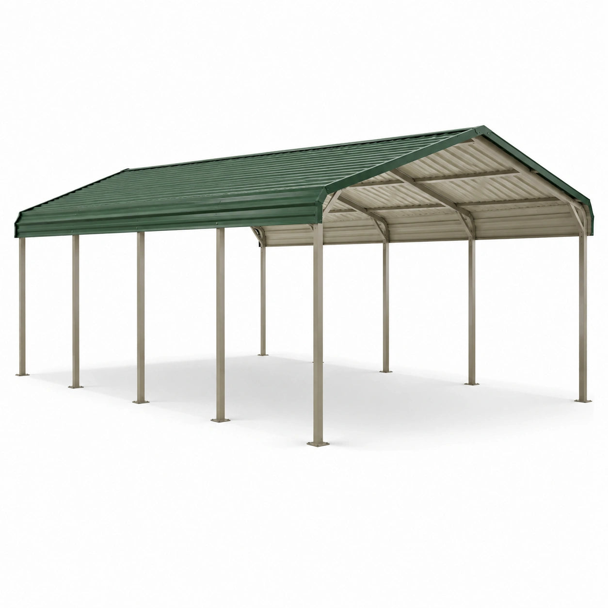 Metall Carport Überdachung 600x300x220 cm Grün