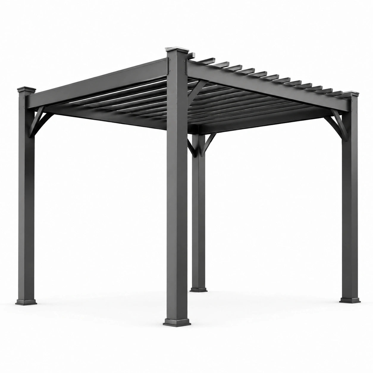 Aluminium Pergola Quadrat 3x3m Anthrazit