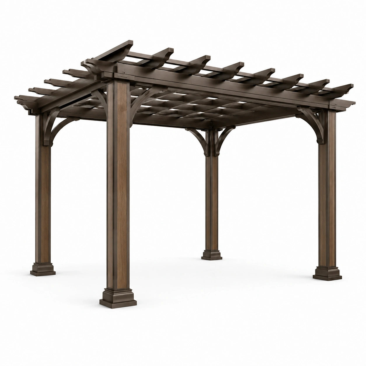 Holz Pergola 400x300 cm Braun